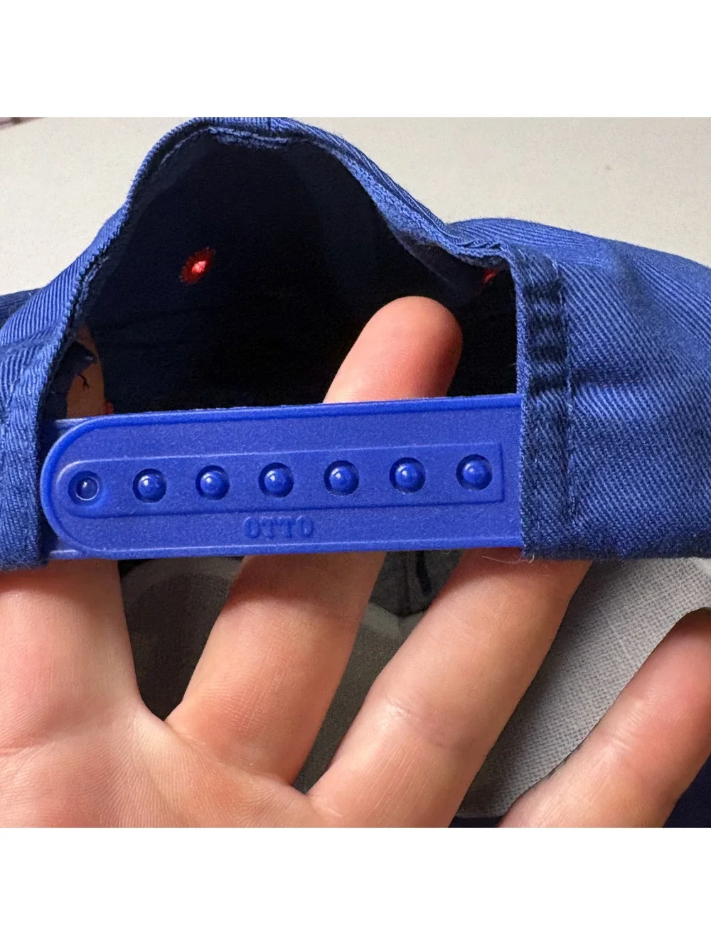 Otto Cap Blue and Red Snapback Hat